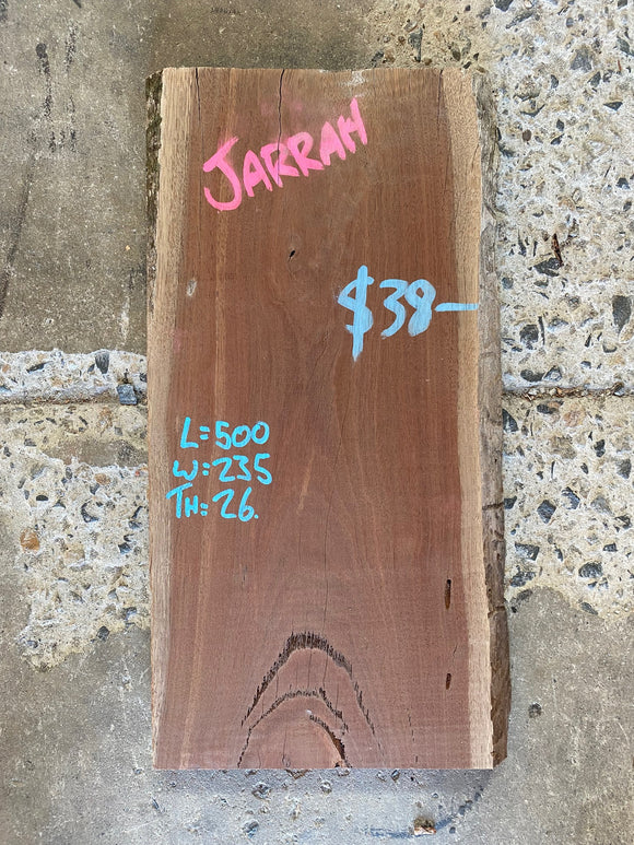 Timber Piece - Jarrah 500 x 235 x 26mm
