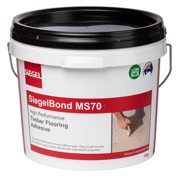 SiegelBond MS70 Premium 3 in 1 Flooring Adhesive [MOISTURE BARRIER / ACOUSTIC / ADHESIVE]