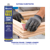 Selleys Liquid Nails RAPID CURE 325g Cartridge